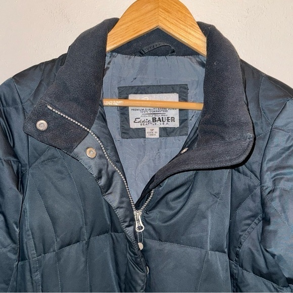 Eddie Bauer Premium Quality Goose Down Puffer Coat EB 550 Women’s Size Small - Picture 4 of 13